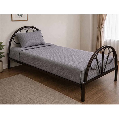 تخت یک و نیم نفره فلزی خورشید T142